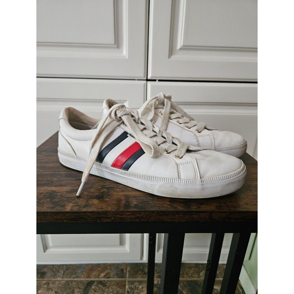 Tommy Hilfiger Lightz White Sneakers Flag Stripes Preppy Athleisure 90s Sporty
